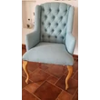 Kép 7/13 - Birmingham kárpitozott tölgyfa karfás szék Vásárlótól - lavintagehome.hu