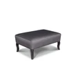 Kép 1/3 - Textile kárpitozott tölgyfa puff - lavintagehome.hu