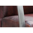 Kép 7/7 - Como bőrfotel acél lábbal - lavintagehome.hu