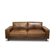 Kép 2/5 - Dome tölgyfa bőr kanapé 2 személyes - lavintagehome.hu