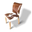 Kép 1/5 - Brenda bükkfa étkezőszék tehénbőr kárpittal - lavintagehome.hu
