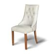 Kép 1/5 - Camilla bőr kárpitozott tölgyfa étkezőszék - lavintagehome.hu
