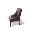 Kép 2/4 - Charlie bőr kárpitozott tölgyfa étkezőszék - lavintagehome.hu
