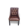 Kép 3/4 - Charlie bőr kárpitozott tölgyfa étkezőszék - lavintagehome.hu