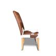 Kép 2/2 - Harry bükkfa étkezőszék tehénbőr kárpittal - lavintagehome.hu
