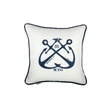 Kép 1/3 - Vintage Anchors design díszpárna hímzett - lavintagehome.hu
