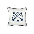 Kép 1/3 - Vintage Anchors design díszpárna hímzett - lavintagehome.hu