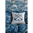 Kép 3/3 - Vintage Anchors design díszpárna hímzett - lavintagehome.hu