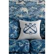 Kép 3/3 - Vintage Anchors design díszpárna hímzett - lavintagehome.hu