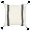 Kép 2/2 - Hajdú design díszpárna csíkos, bojttal - lavintagehome.hu