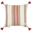 Kép 2/2 - Herina design díszpárna csíkos, bojttal - lavintagehome.hu