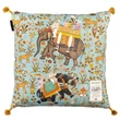 Kép 1/2 - Hindustan Aquamarine design díszpárna - lavintagehome.hu