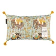 Kép 1/2 - Hindustan Aquamarine design díszpárna hosszúkás - lavintagehome.hu