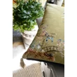 Kép 4/5 - Chinoserie design bársony díszpárna - lavintagehome.hu