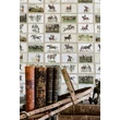 Kép 3/4 - English Equestrian Stamps lovas design tapéta - lavintagehome.hu
