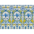 Kép 2/3 - The Villa Mural Yellow design tapéta mintás - lavintagehome.hu