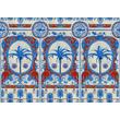 Kép 1/2 - The Villa Mural Red design tapéta mintás - lavintagehome.hu