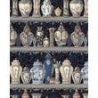 Kép 1/2 - Ceramic Wonders Indigo design tapéta mintás - lavintagehome.hu