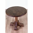 Kép 2/9 - Rusztikus fenyőfa kerek asztal - lavintagehome.hu