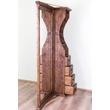 Kép 2/5 - Rusztikus fenyőfa előszobaszekrény tükörrel - lavintagehome.hu
