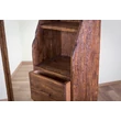 Kép 4/5 - Rusztikus fenyőfa előszobaszekrény tükörrel - lavintagehome.hu