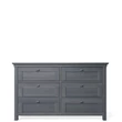 Kép 8/10 - Karisma prémium 6 fiókos komód Kékes szürke - lavintagehome.hu