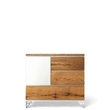 Kép 1/7 - Pandora prémium tölgyfa komód 4 fiókos Fényes fehér - lavintagehome.hu