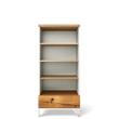 Kép 1/8 - Pandora prémium tölgyfa könyvszekrény Fényes fehér - lavintagehome.hu