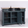 Kép 4/4 - Fenyőfa bárpult 160 cm tölgyfalappal - lavintagehome.hu