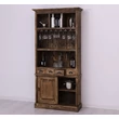 Kép 2/21 - Fenyőfa bárszekrény 2 ajtós, pohártartóval - lavintagehome.hu