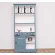 Kép 8/21 - Fenyőfa bárszekrény 2 ajtós, pohártartóval - lavintagehome.hu