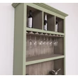 Kép 9/21 - Fenyőfa bárszekrény 2 ajtós, pohártartóval - lavintagehome.hu