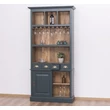 Kép 11/21 - Fenyőfa bárszekrény 2 ajtós, pohártartóval - lavintagehome.hu