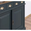Kép 13/21 - Fenyőfa bárszekrény 2 ajtós, pohártartóval - lavintagehome.hu