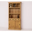 Kép 17/21 - Fenyőfa bárszekrény 2 ajtós, pohártartóval - lavintagehome.hu