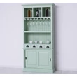 Kép 18/21 - Fenyőfa bárszekrény 2 ajtós, pohártartóval - lavintagehome.hu