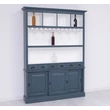 Kép 9/13 - Fenyőfa bárszekrény 3 ajtós, pohártartóval - lavintagehome.hu