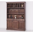 Kép 10/13 - Fenyőfa bárszekrény 3 ajtós, pohártartóval - lavintagehome.hu