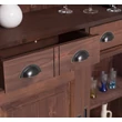 Kép 11/13 - Fenyőfa bárszekrény 3 ajtós, pohártartóval - lavintagehome.hu