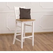 Kép 5/8 - Fenyőfa bárszék háttámlás tölgyfa ülőlappal - lavintagehome.hu