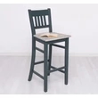 Kép 4/8 - Fenyőfa bárszék háttámlás - lavintagehome.hu