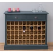 Kép 1/16 - Bortartó szekrény 2 fiókos, 50 palackos - lavintagehome.hu