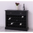 Kép 5/16 - Bortartó szekrény 2 fiókos, 50 palackos - lavintagehome.hu