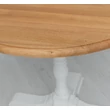 Kép 13/15 - Kerek tömörfa bárasztal fenyőfa lábbal 78 cm tölgyfa asztallap - lavintagehome.hu
