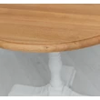 Kép 15/15 - Kerek tömörfa bárasztal fenyőfa lábbal 78 cm tölgyfa asztallap - lavintagehome.hu