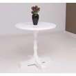 Kép 5/15 - Kerek tömörfa bárasztal fenyőfa lábbal 78 cm - lavintagehome.hu