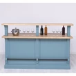 Kép 1/5 - Fenyőfa emelt bárpult 180 cm tölgyfalappal - lavintagehome.hu
