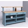 Kép 4/5 - Fenyőfa emelt bárpult 180 cm tölgyfalappal - lavintagehome.hu