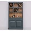 Kép 1/6 - Fenyőfa bárszekrény 2 fiókos, palacktartóval - lavintagehome.hu