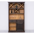 Kép 5/6 - Fenyőfa bárszekrény 2 fiókos, palacktartóval - lavintagehome.hu